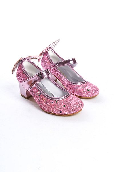 owwox club Butterfly; Pink Butterfly Accessory Heeled Children's Shoe