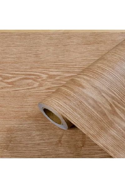 Primo Plus Wood Grain Design Wallpaper Brown