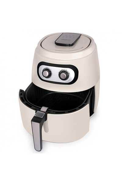 ALSAIF Electric Air Healthey Fryer With Timer to Fry, Bake, Grill, Roast Or Reheat, Size 9L, 1800W Grey