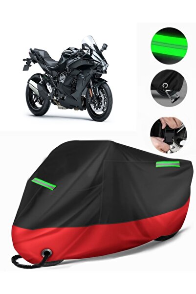 MotoEN غطاء دراجة نارية ممتاز متوافق مع Kawasaki Ninja H2 SX (متوافق مع القفل...