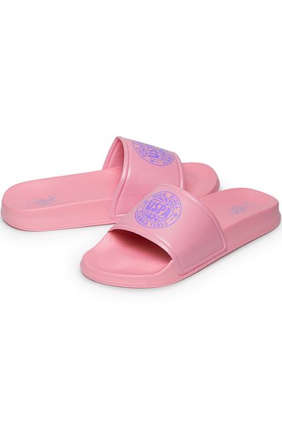 U.S. Polo Assn. Women's Pink Slides - Stylish Lace-Up Design, Perfect for Casual Outfit