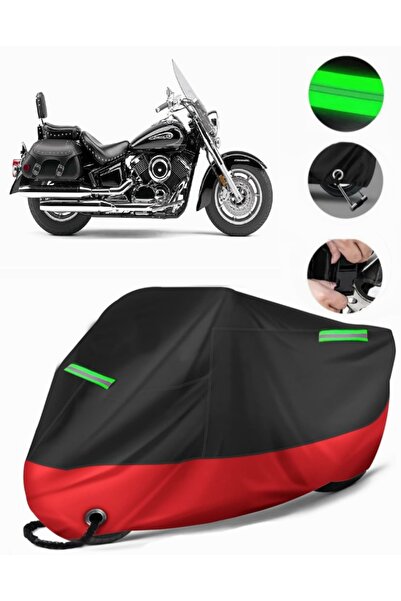 MotoEN Yamaha Xvs 650 Drag Star Compatible Premium Motorcycle Tarpaulin (Lock...
