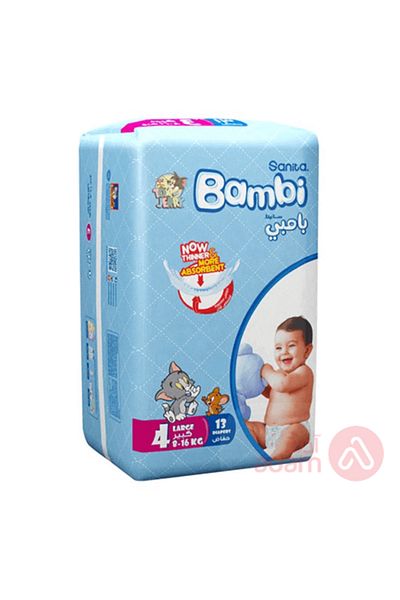 Bambi SANITA BAMBI NO 4 LRG REGUL PACK 13PCS