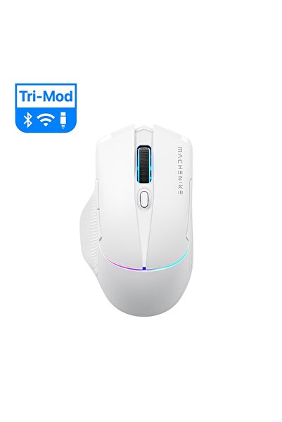 Machenike L8 Pro Tri-mode 2k Beyaz 26000dpı Ultralight 83gr Rgb Charging Dock...