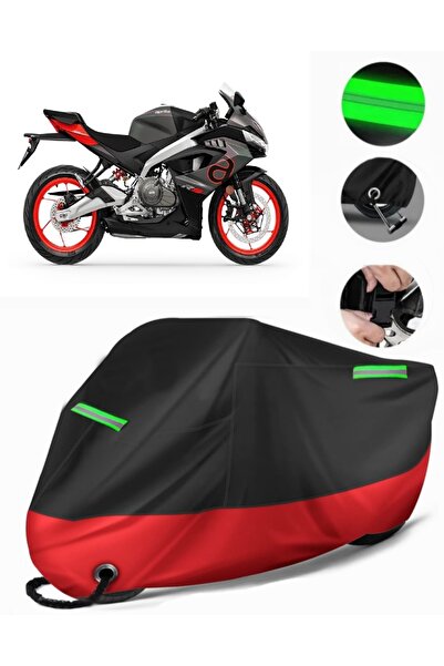 MotoEN غطاء دراجة نارية ممتاز متوافق مع Aprilia RS 457 (متوافق مع القفل) أسود...