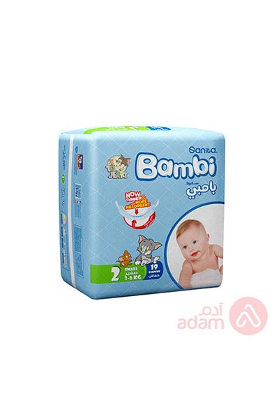 Bambi SANITA BAMBI NO 2 SZ/S REG 19PCS