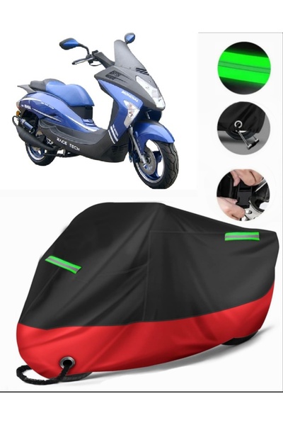 MotoEN Mondial 150 Zc Compatible Premium Motorcycle Tarpaulin (Lock Compatibl...