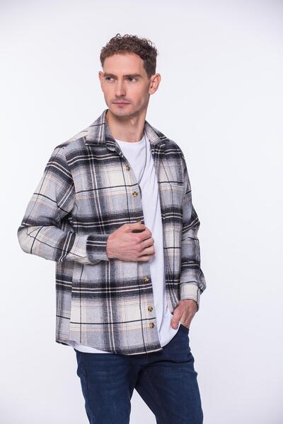 Fitmens Мъжка риза с карета, 100% памук с мека текстура, в подаръчна кутия, м...