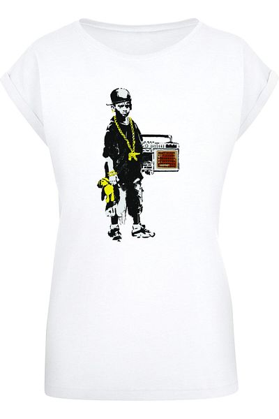 Merchcode Ladies Brandalised - Boy With Teddy T-shirt