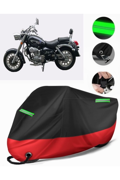 MotoEN Asian Pars 250 Compatible Premium Motorcycle Tarpaulin (Lock Compatibl...