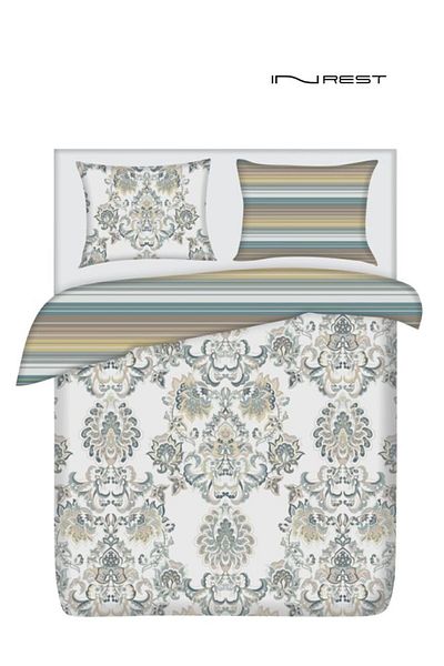 INREST Cassidy Single Duvet Cover Set (WITHOUT FILLING) Cotton 100% Single Size 160x230 Cm - 2 Pieces