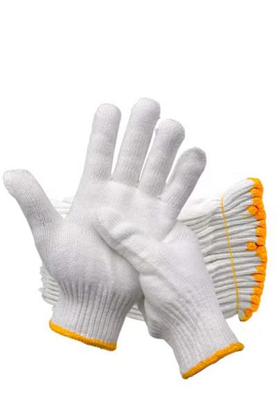 Force Force Cotton Multi-Purpose Gloves Set White One Size 12 Pieces