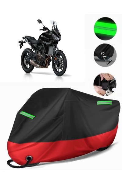 MotoEN غطاء دراجة نارية ممتاز متوافق مع Yamaha Tracer 700 (متوافق مع القفل) أ...