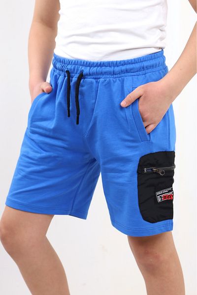 Toontoy Boy's Zippered Shorts with Pocket on the Leg and Rigging Detail