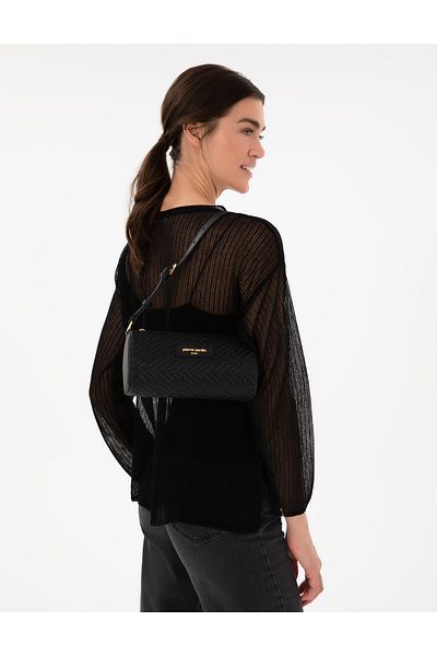 Pierre Cardin Black Shoulder Bag 50305504 -Vr046