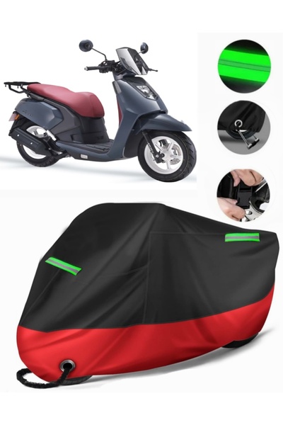 MotoEN Arora Gemma Compatible Premium Motorcycle Tarpaulin (Lock Compatible) ...