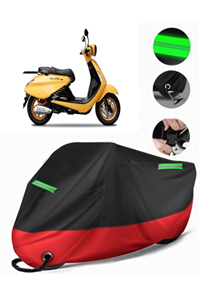 MotoEN Yuki Gelato 150 Compatible Premium Motorcycle Tarpaulin (Lock Compatib...