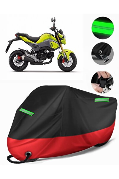 MotoEN غطاء دراجة نارية ممتاز متوافق مع Honda MSX 125 (متوافق مع القفل) أسود-...