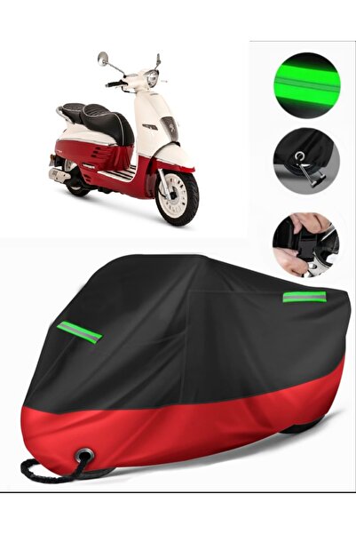 MotoEN Peugeot Django 125 Compatible Premium Motorcycle Tarpaulin (Lock Compa...