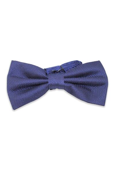 Fitmens Men's Bow Tie Dobby Patterned Pn01 - Navy Blue