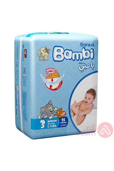 Bambi SANITA BAMBI NO 3 MED REG 15PCS