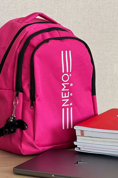 NEMO GROUP Unisex Beige ARKAN GORILLI 16,5") Σχολική αθλητική τσάντα Gence