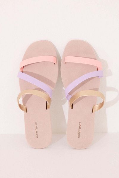 Women'secret Crossed strap slippers