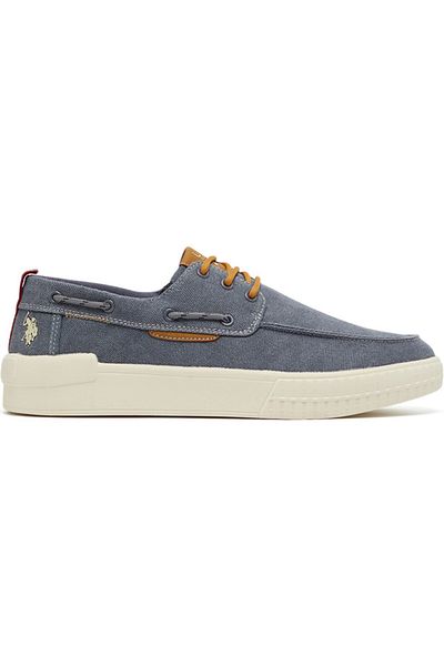 U.S. Polo Assn. Men's Navy Low-Top Sneakers - Lightweight Slip-On Design with Iconic Branding for a Clean Look