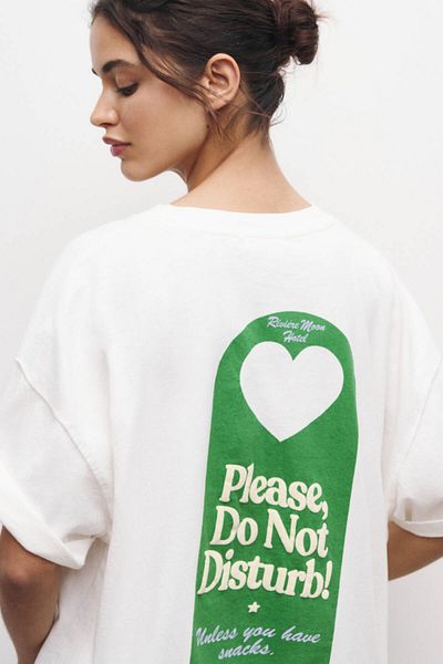 Pull & Bear Room service graphic T-shirt