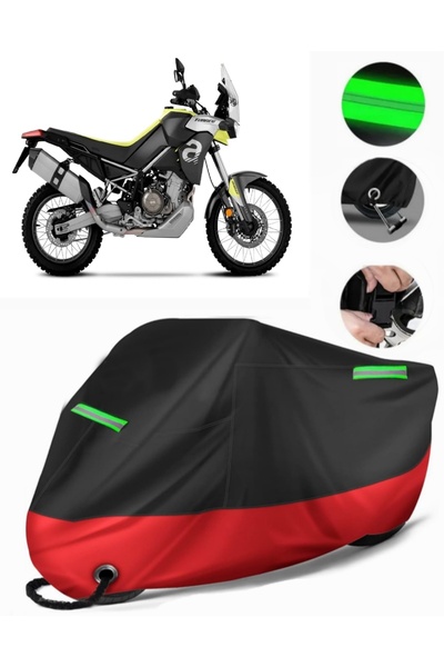 MotoEN غطاء دراجة نارية ممتاز متوافق مع Aprilia Tuareg (متوافق مع القفل) أسود...