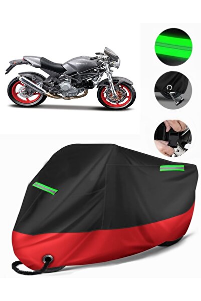 MotoEN غطاء دراجة نارية ممتاز متوافق مع Ducati Monster 620ie (متوافق مع القفل...