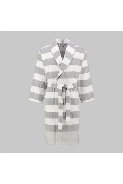 Sarev Μπουρνούζι Vesper Grey Cotton Large Size