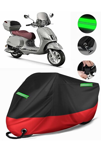 MotoEN Bianchi Happy 50 Compatible Premium Motorcycle Tarpaulin (Lock Compati...