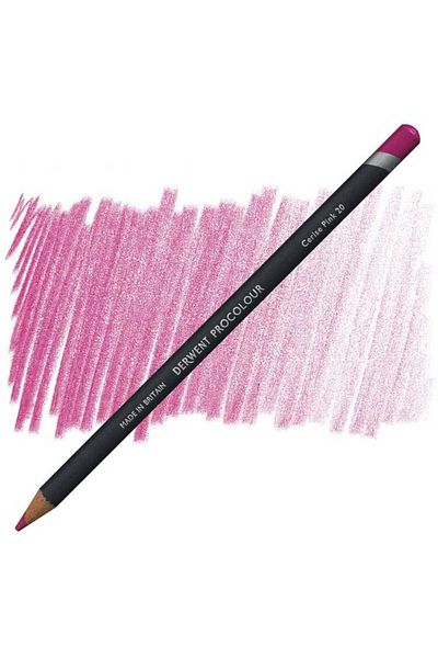 Derwent Procolour Cerise Pink Dry Crayons 20Pcs