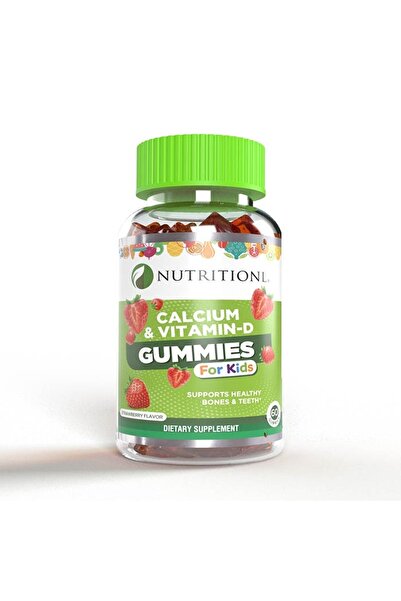 NUTRITIONL حلوى جيلاتينية غنية بالكالسيوم وفيتامين د للأطفال | للحفاظ على صحة...