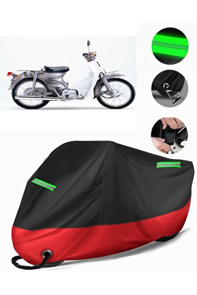 MotoEN غطاء دراجة نارية ممتاز متوافق مع Honda C70 Super Cub (متوافق مع القفل)...