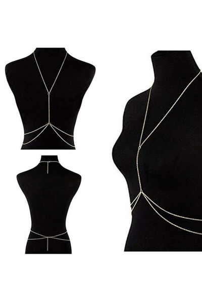 M Miel Bel Zinciri Bel Kolyesi Vücut Aksesuarı