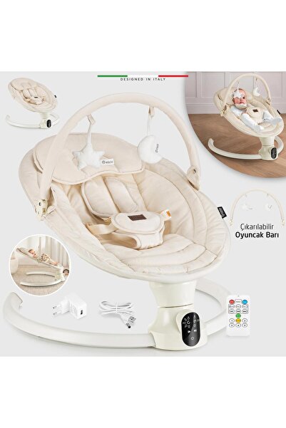 Elele Sette Elektrikli Otomatik Sallanan Ana Kucağı Bej