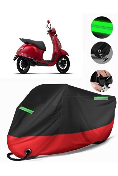 MotoEN Bajaj Chetak Compatible Premium Motorcycle Tarpaulin (Lock Compatible)...