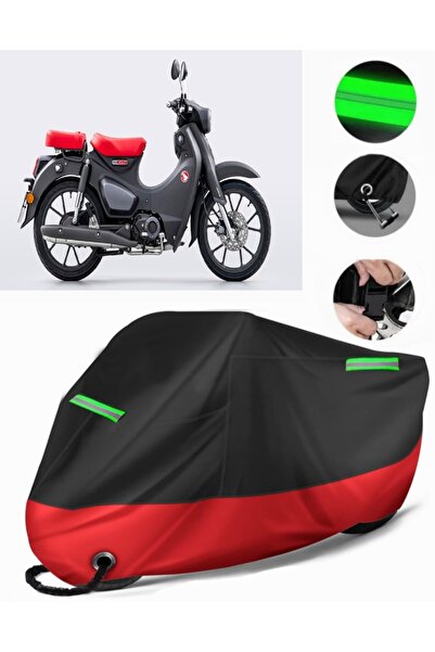 MotoEN غطاء دراجة نارية ممتاز متوافق مع Honda C125 Super Cub (متوافق مع القفل...