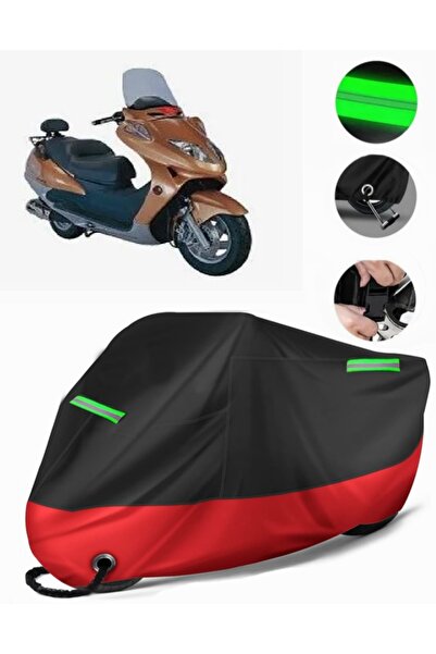 MotoEN Asian as 150 t 19 a Compatible Premium Motorcycle Tarpaulin (Lock Comp...