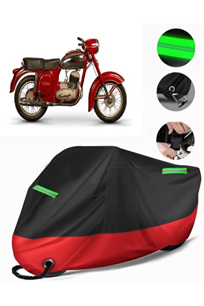 MotoEN Jawa 250 Classic Compatible Premium Motorcycle Tarpaulin (Lock Compati...