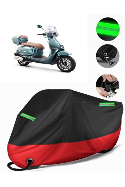 MotoEN Kuba Brilliant 125 Pro Compatible Premium Motorcycle Tarpaulin (Lock C...
