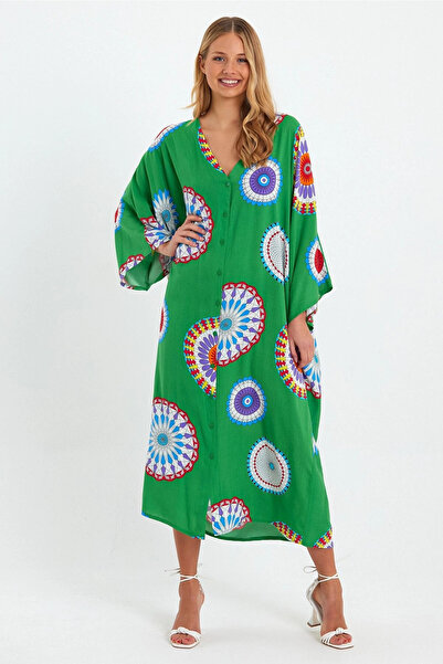 Denismoda Πουκάμισο Φόρεμα - Standard Size Pattern - VP2883 - Πράσινο