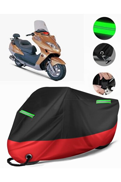 MotoEN Steel Motor Tiger 150 Compatible Premium Motorcycle Tarpaulin (Lock Co...