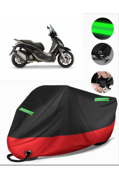 MotoEN بياجيو بيفرلي سبورت تورينغ 350 أي. غطاء دراجة نارية ممتاز متوافق (متوا...