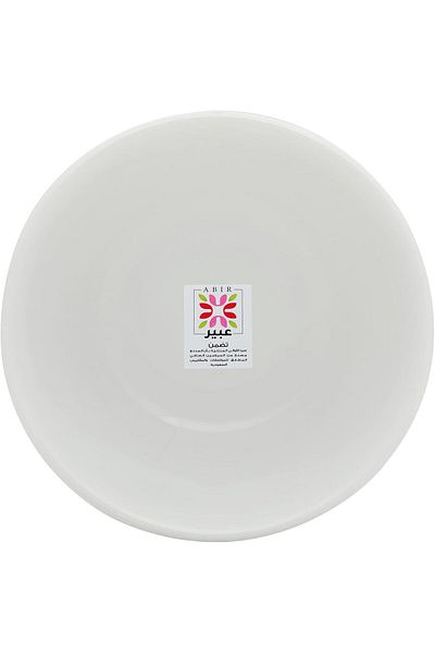Abir Melamine Deep Round Bowl 14 CM / 5.51 INCH White Floral Design For Food Kitchen Use Outdoor & R