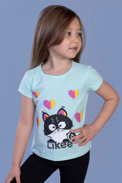 Toontoy Μπλουζάκι για κορίτσια Likee Cat με τύπωμα