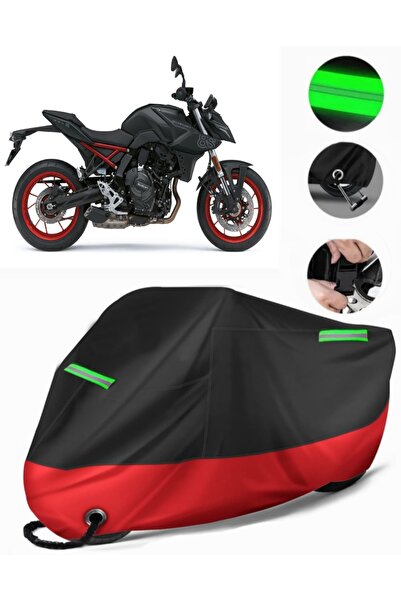 MotoEN غطاء دراجة نارية ممتاز متوافق مع سوزوكي GSX 8S (متوافق مع القفل) أسود-...
