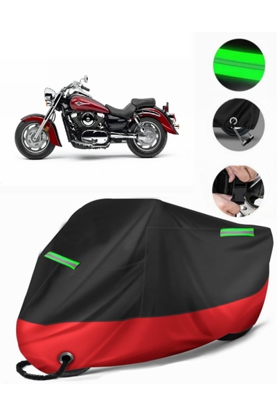 MotoEN غطاء دراجة نارية ممتاز متوافق مع Kawasaki VN 1600 (متوافق مع القفل) أس...